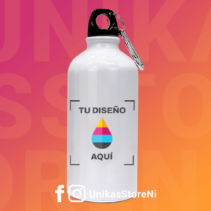 Botella deportiva 600ml de acero inoxidable