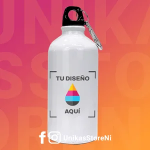 Botella deportiva 600ml de acero inoxidable